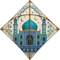 Estampado de Afganistán: la mezquita azul.